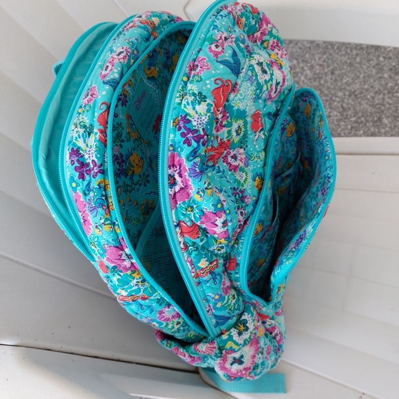 Vera Bradley Disney Little Mermaid Campus Backpack NWOT - Picture 7 of 7
